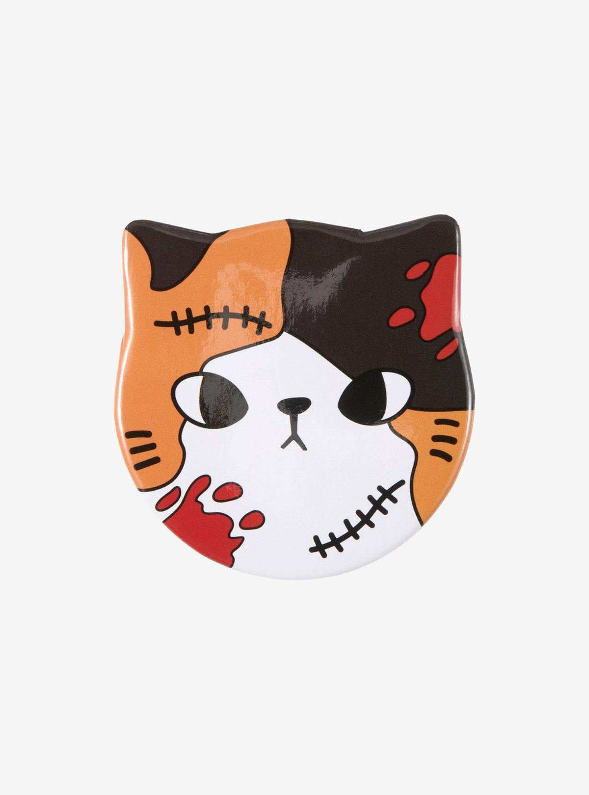 Pin Horror Cats con gato de costuras y sangre