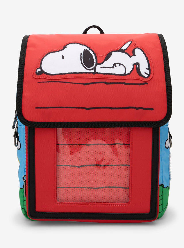 Mochila mini Peanuts de Snoopy con forma de casita