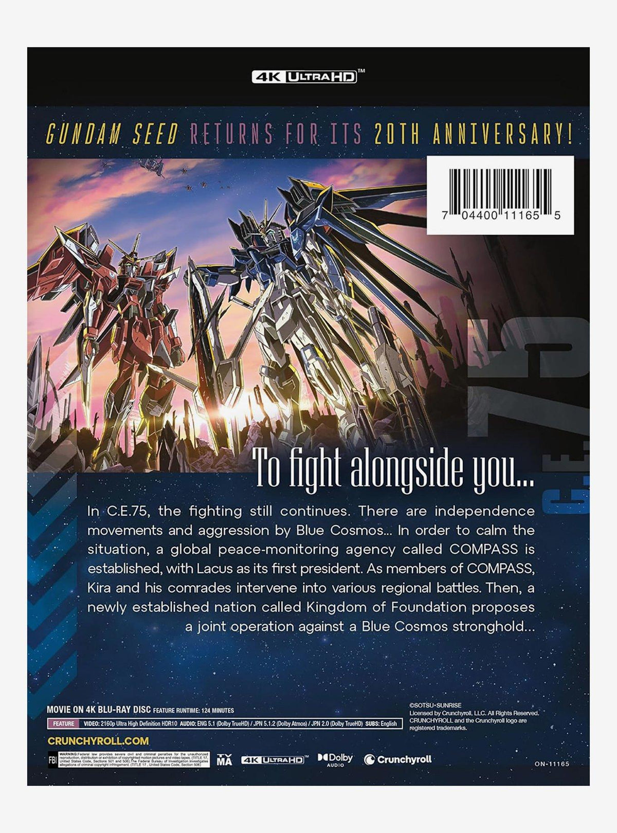 Mobile Suit Gundam SEED Freedom (Steelbook) 4K