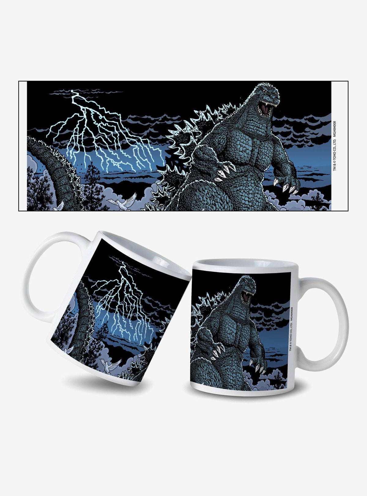 Tazón azul de Godzilla de 11 oz