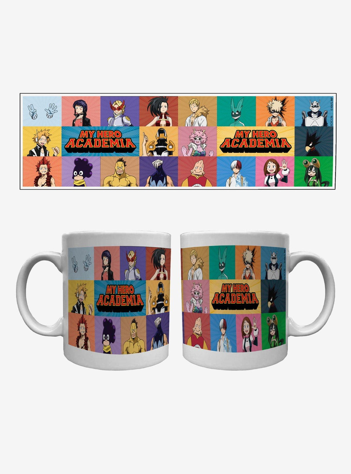 Taza cilíndrica My Hero Academia con personajes