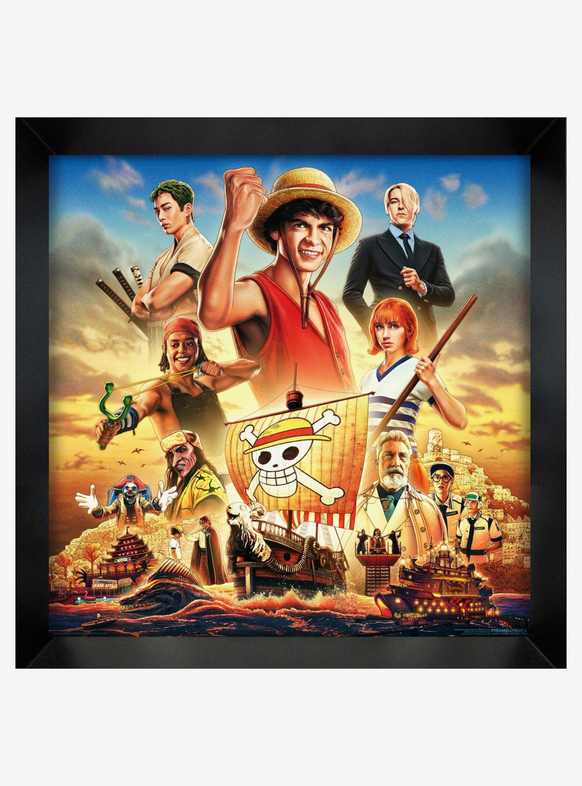 Cuadro enmarcado One Piece Sailing 30,5 x 30,5 cm