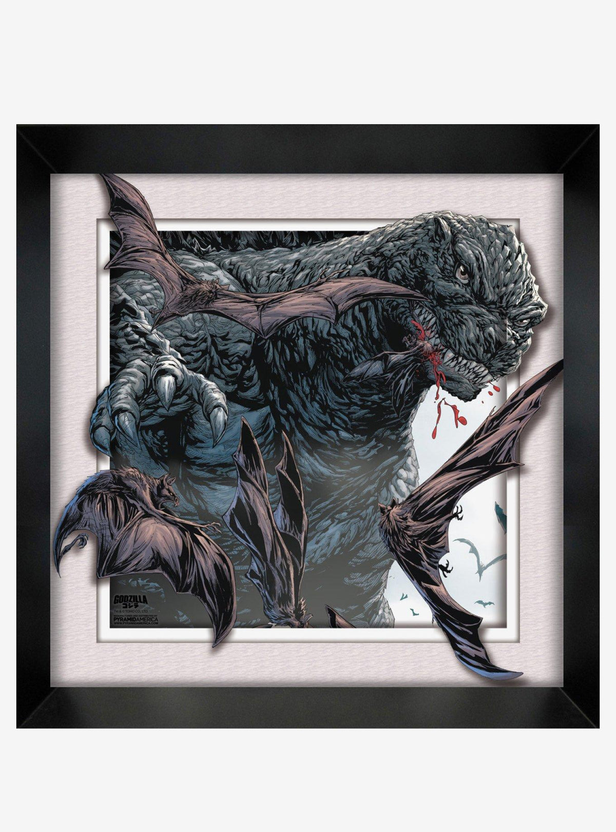 Cuadro enmarcado Godzilla: Murciélagos en enjambre