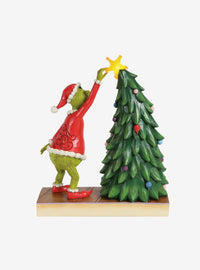 Figura Jim Shore: El Grinch y su árbol navideño