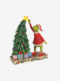 Figura Jim Shore: El Grinch y su árbol navideño