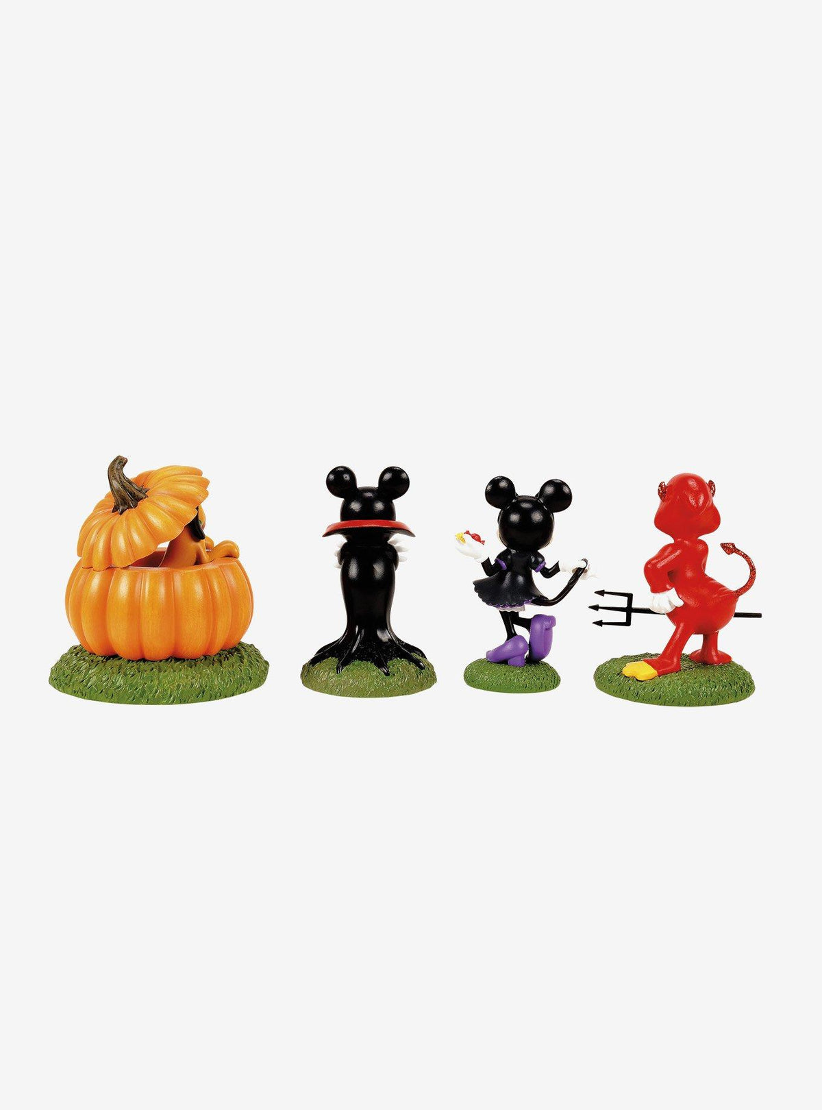 Set de 4 figuras Disney Village: Ready, Tricks & Treats