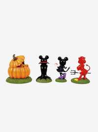 Set de 4 figuras Disney Village: Ready, Tricks & Treats