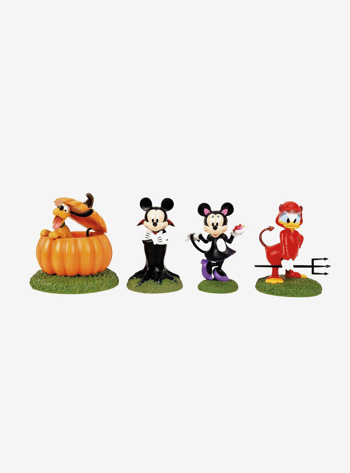 Set de 4 figuras Disney Village: Ready, Tricks & Treats