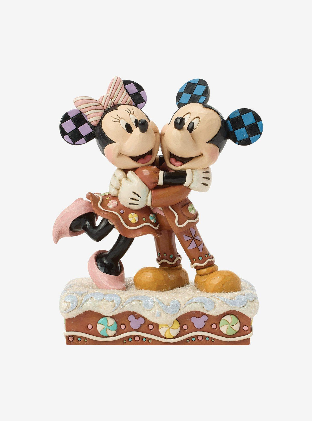 Figura navideña de Mickey y Minnie Mouse de Jim Shore