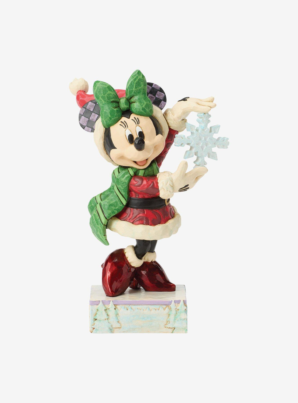 Figura de Minnie Mouse con copo de nieve | Jim Shore