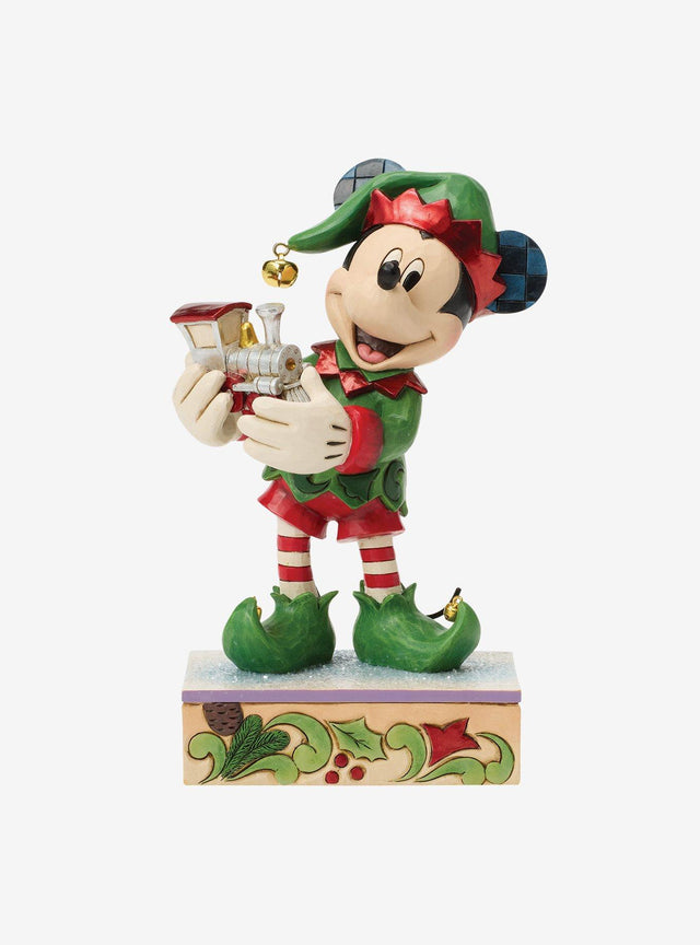 Figura de Mickey como elfo de Navidad, Jim Shore