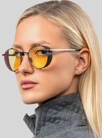 Lentes GUNNAR x Fallout Lucky 38 con tinte Sun Shift