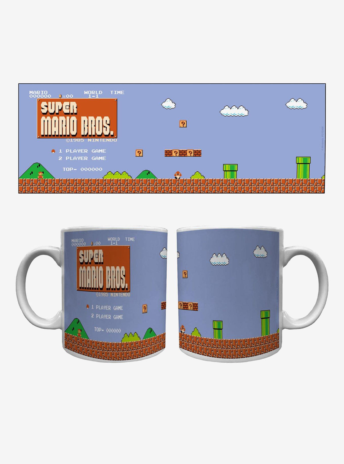 Tazón cilíndrico Super Mario Retro Title de 591 ml