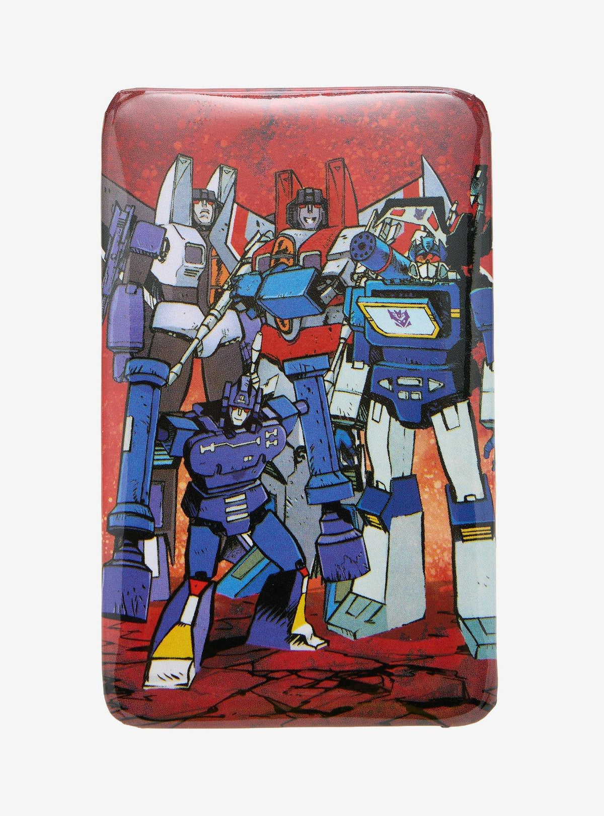Pin rectangular grupal de Transformers