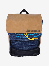 Mochila de mezclilla y nobuk de Bob Esponja