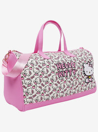 Bolso de viaje Sanrio Hello Kitty rosado y blanco
