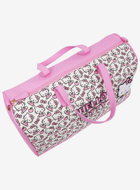 Bolso de viaje Sanrio Hello Kitty rosado y blanco