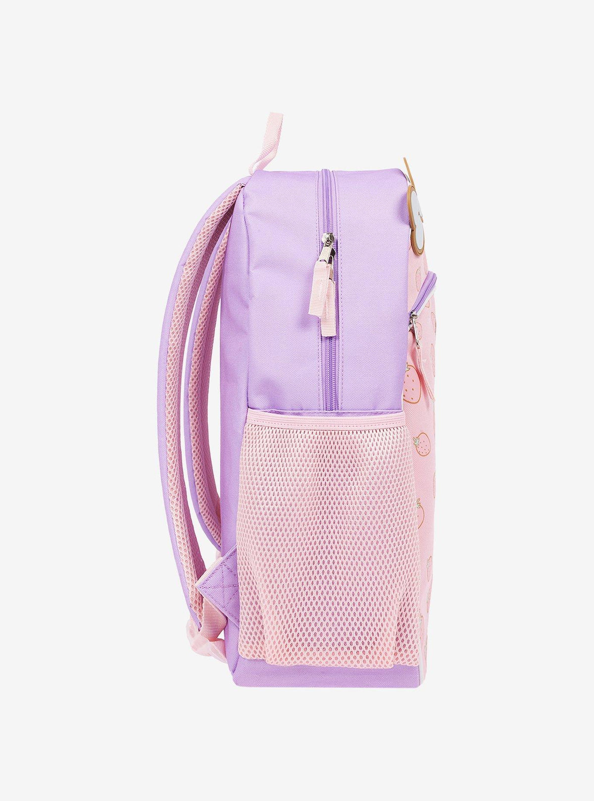 Mochila media luna My Melody con moño y frutillas