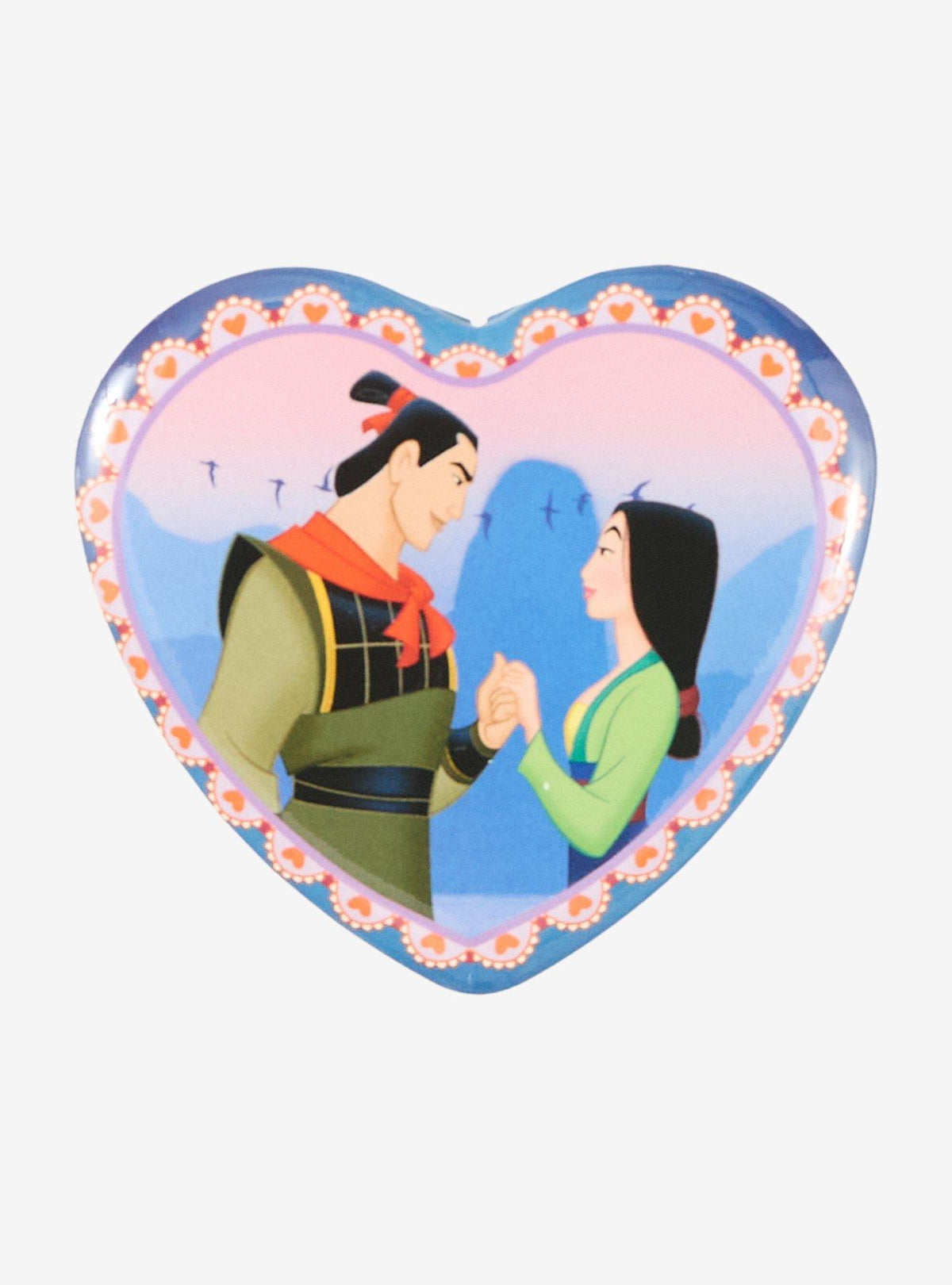 Pin de corazón de Mulan y Shang