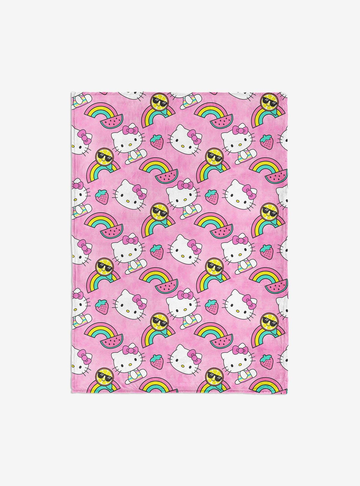 Manta Hello Kitty arcoíris tie-dye
