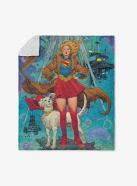 Manta sherpa Supergirl en pose - DC Comics