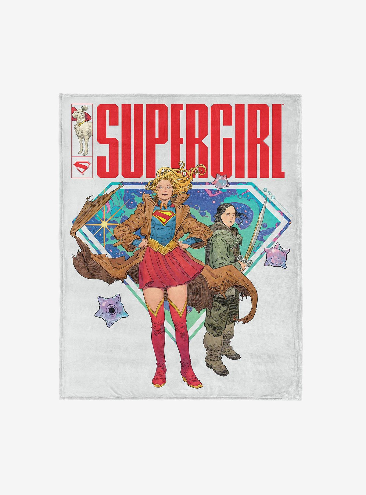 Manta Supergirl Salva el día 117 x 152 cm