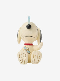 Figura mini Jim Shore Peanuts: Snoopy y copo de nieve