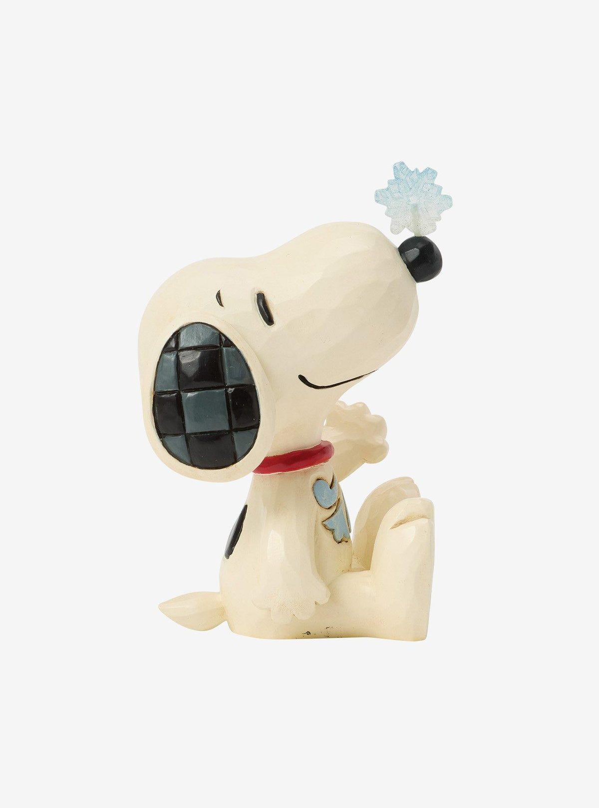 Figura mini Jim Shore Peanuts: Snoopy y copo de nieve
