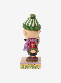 Figura Peanuts: Snoopy y Charlie Brown con suéteres navideños