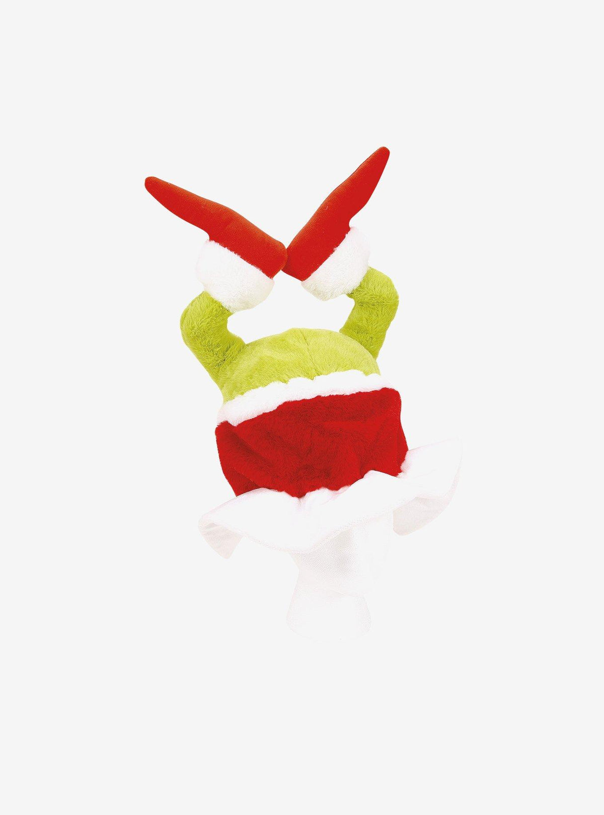 Gorro del Grinch en la chimenea