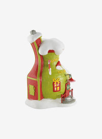 Figura del Grinch en su tienda de trajes de Santy