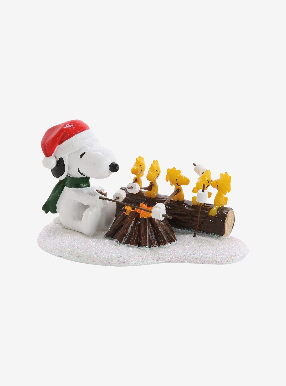 Figura Peanuts: Woodstock y Snoopy en la fogata