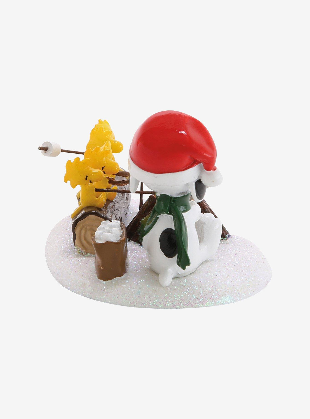 Figura Peanuts: Woodstock y Snoopy en la fogata