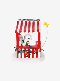 Figura Peanuts Village: puesto de chocolate de Snoopy