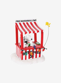 Figura Peanuts Village: puesto de chocolate de Snoopy