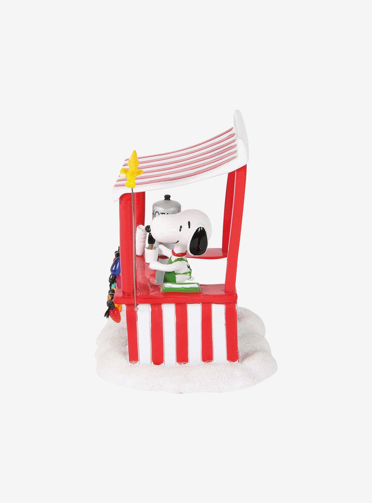 Figura Peanuts Village: puesto de chocolate de Snoopy