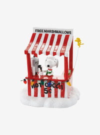 Figura Peanuts Village: puesto de chocolate de Snoopy