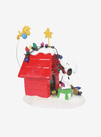 Figura Peanuts: Snoopy y Woodstock se preparan para Navidad