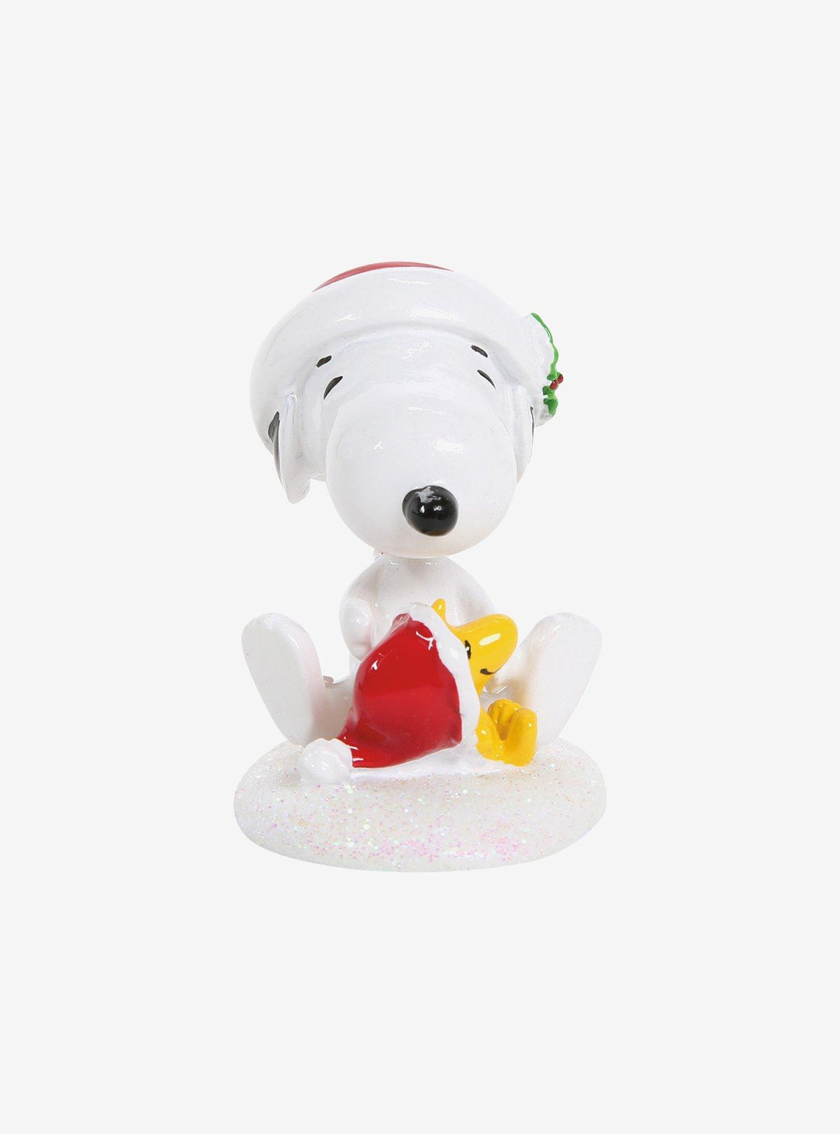 Figura Peanuts: Snoopy y Woodstock en modo navideño