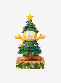 Figura navideña LED de Garfield por Jim Shore