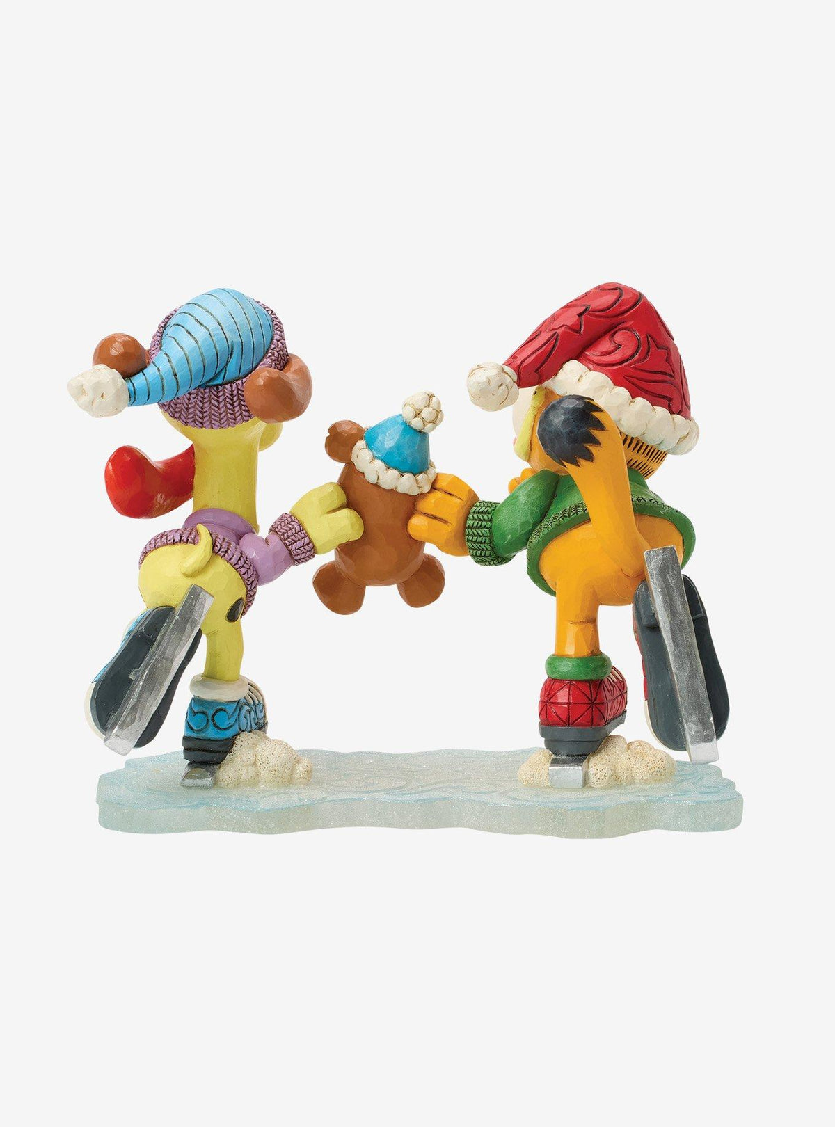 Figura Jim Shore: Garfield, Odie y Pooky patinando