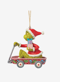 Adorno colgante de Grinch en carro, de Jim Shore
