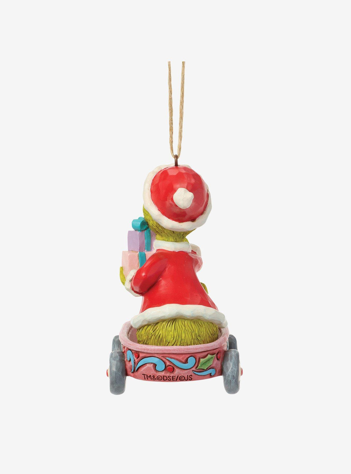 Adorno colgante de Grinch en carro, de Jim Shore
