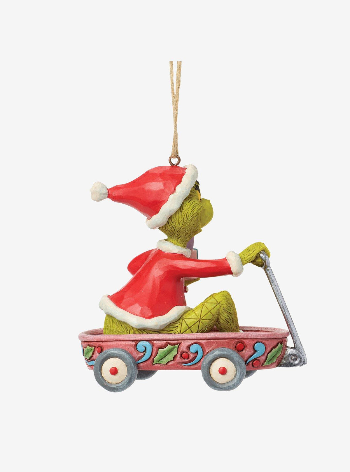 Adorno colgante de Grinch en carro, de Jim Shore