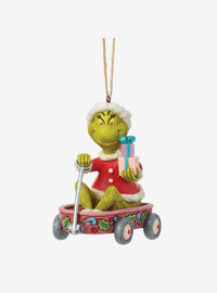 Adorno colgante de Grinch en carro, de Jim Shore