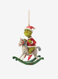 Adorno colgante Grinch en caballo mecedor - Jim Shore