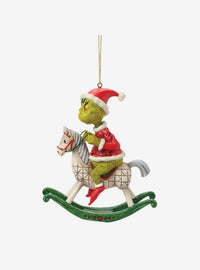 Adorno colgante Grinch en caballo mecedor - Jim Shore