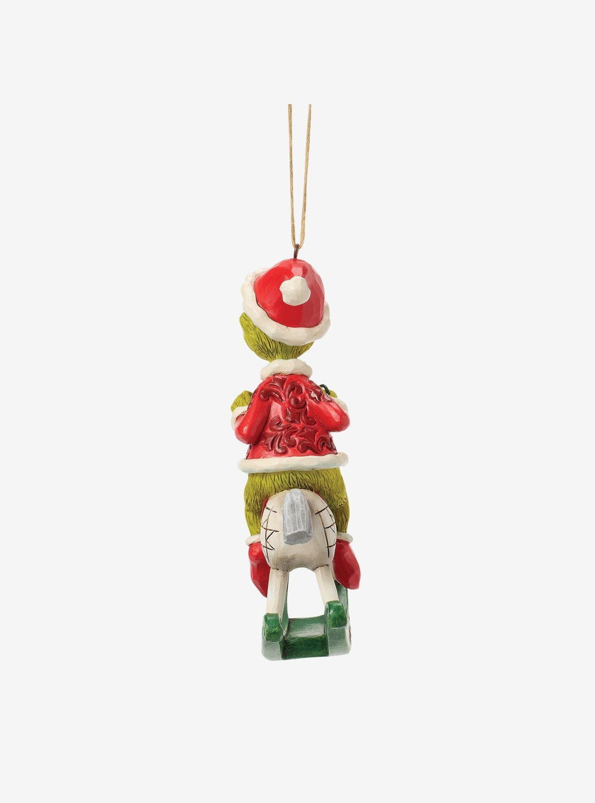 Adorno colgante Grinch en caballo mecedor - Jim Shore