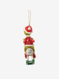 Adorno colgante Grinch en caballo mecedor - Jim Shore
