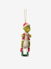 Adorno colgante Grinch en caballo mecedor - Jim Shore